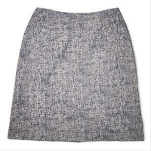 Land's End Pencil Skirt Size 8 Blue Grey